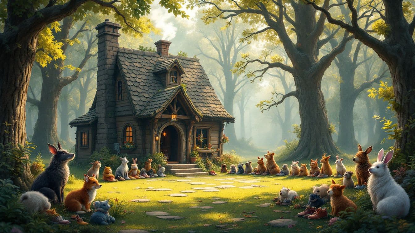 森の小さな靴屋と魔法の靴